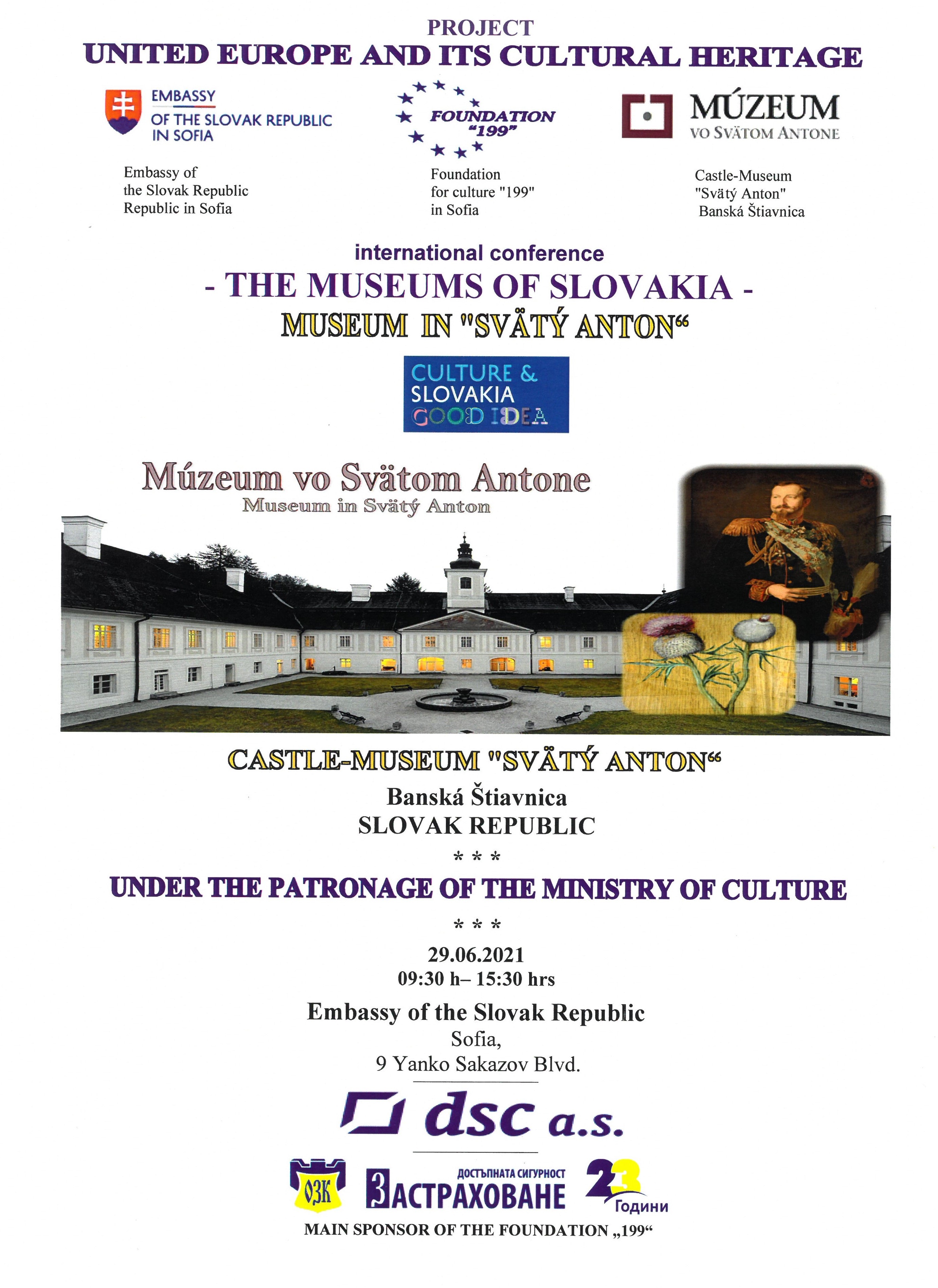 Múzeum vo Svätom Antone na medzinárodnej konferencii v Sofii, Bulharsko